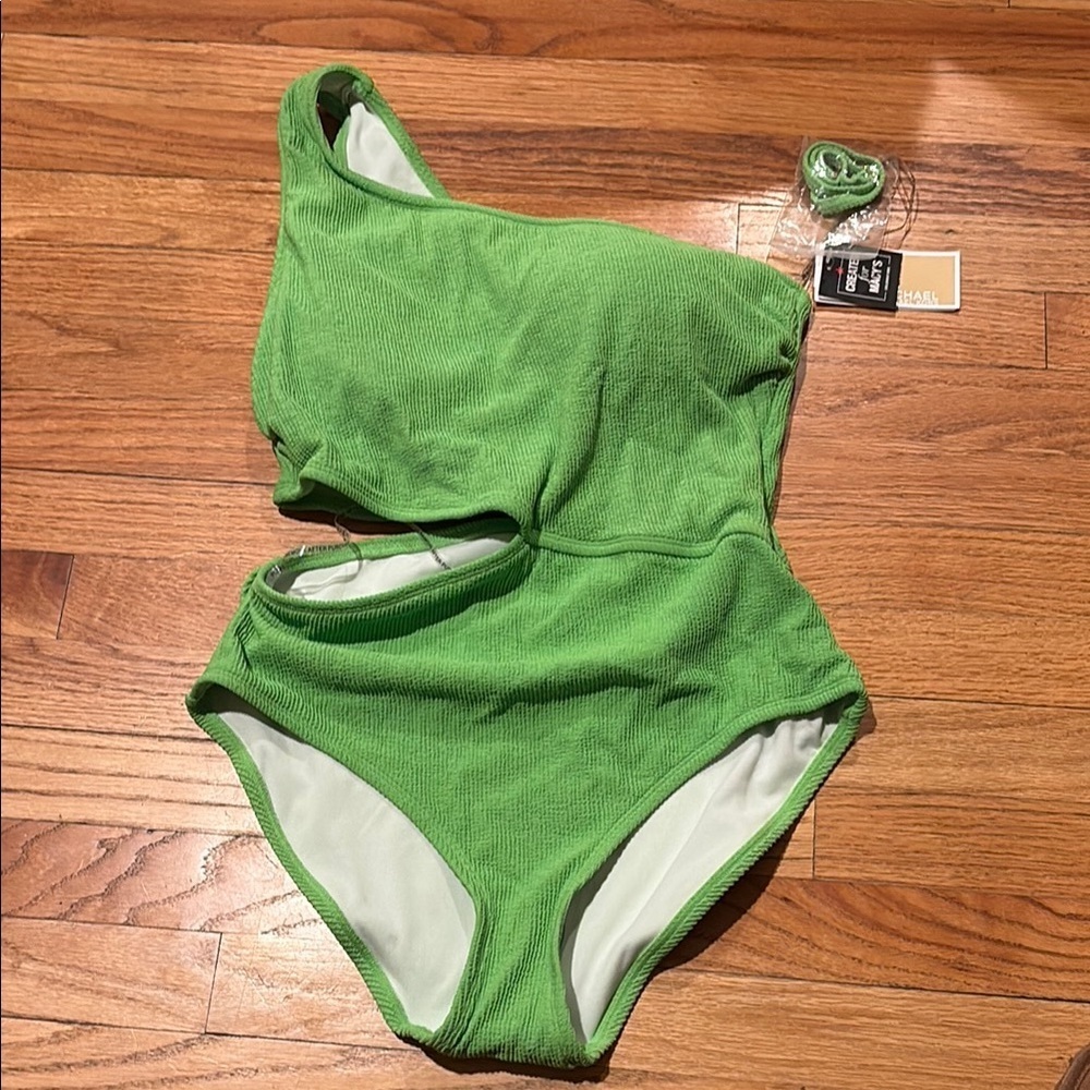 Michael Kors Collection Green One-Piece Swimsuit